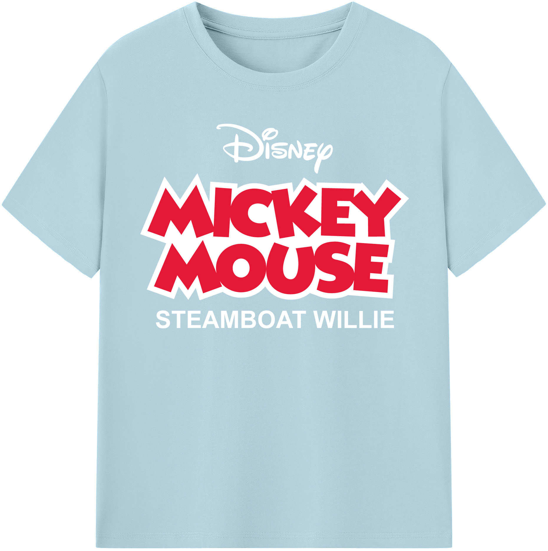 （画像用） ミッキーマウス Mickey Mouse 綿100％半袖Tシャツ（フロントプリント）